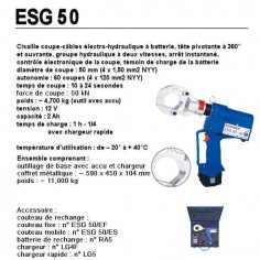 Cisaille coupe-câbles électro-hydraulique ESG50