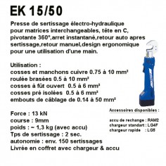 Presse de sertissage electro hydraulique EK15/50