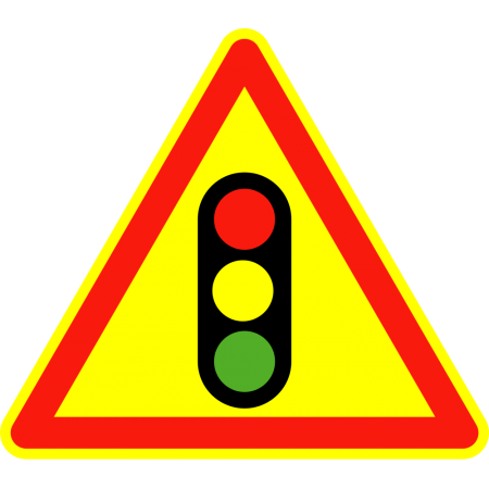 Panneaux de signalisation routière AK17 Annonce de signaux lumineux